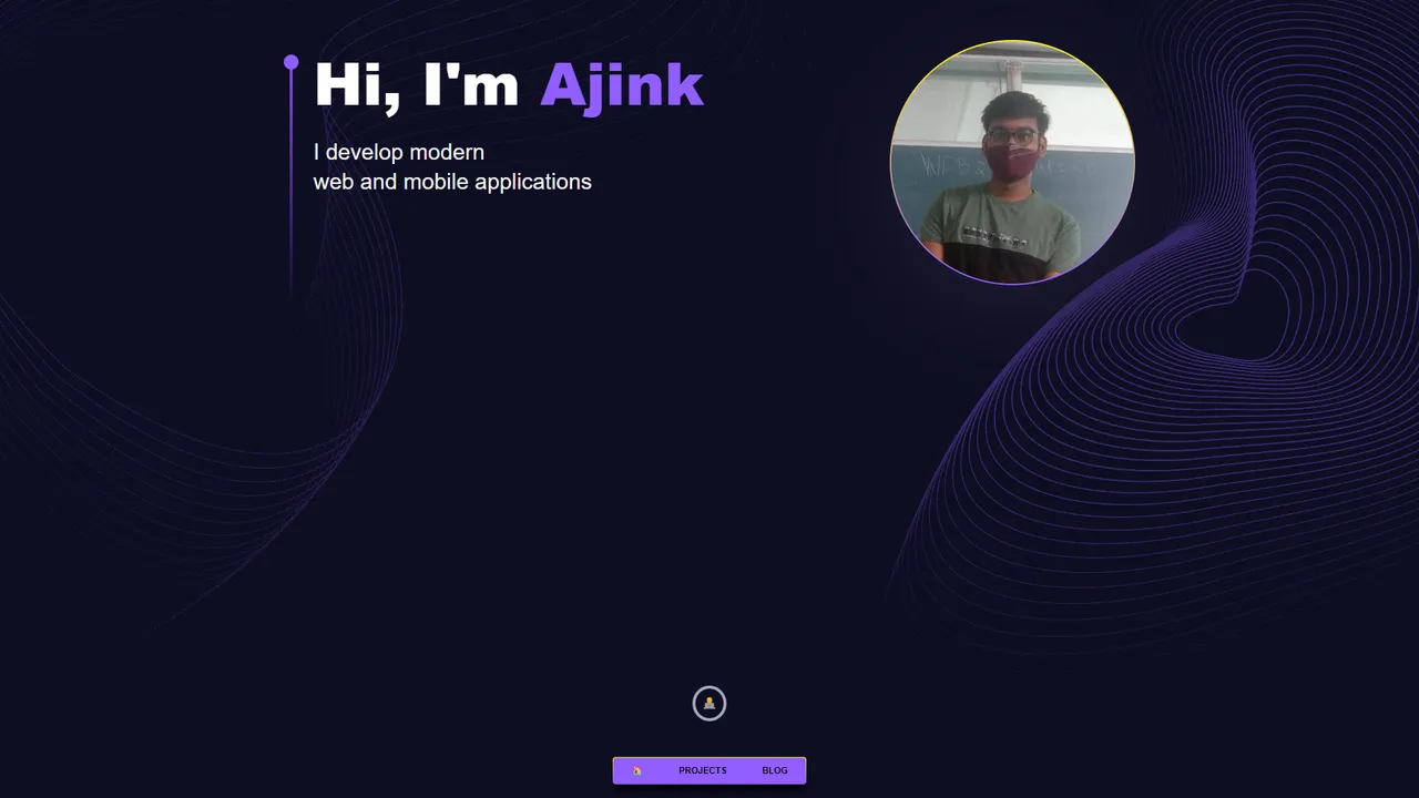 Ajink Gupta's website screenshot