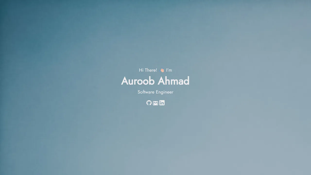 Auroob Ahmad's website screenshot