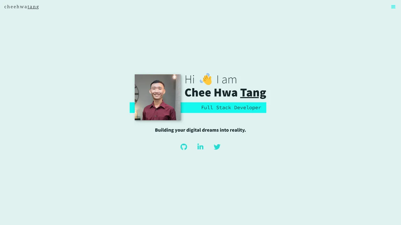 Chee Hwa Tang's website screenshot