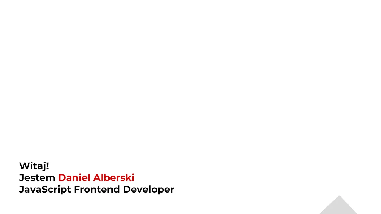 Daniel Alberski's website screenshot