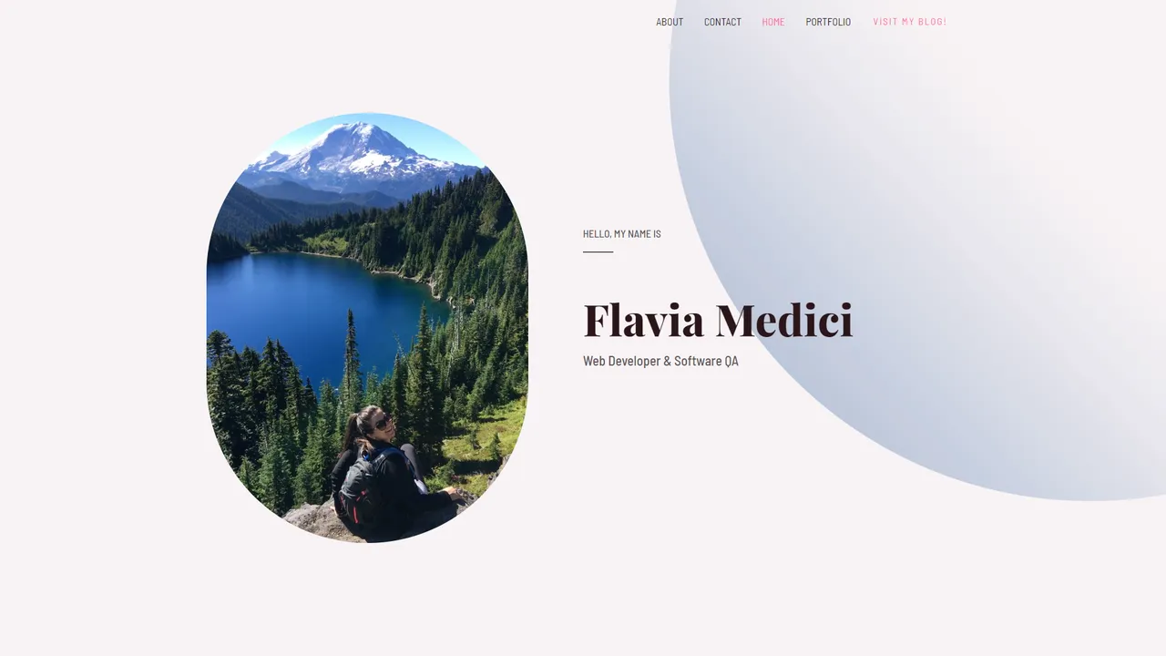 Flavia Medici's website screenshot