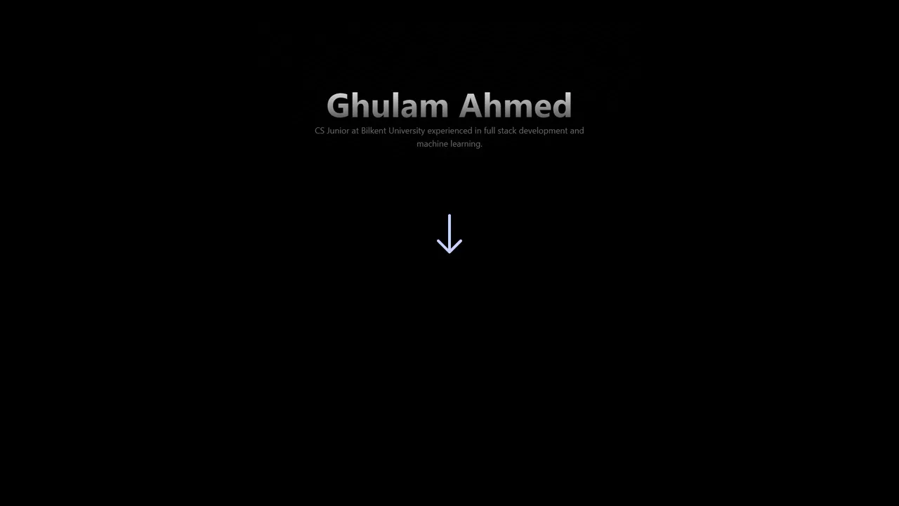 Ghulam Ahmed's website screenshot