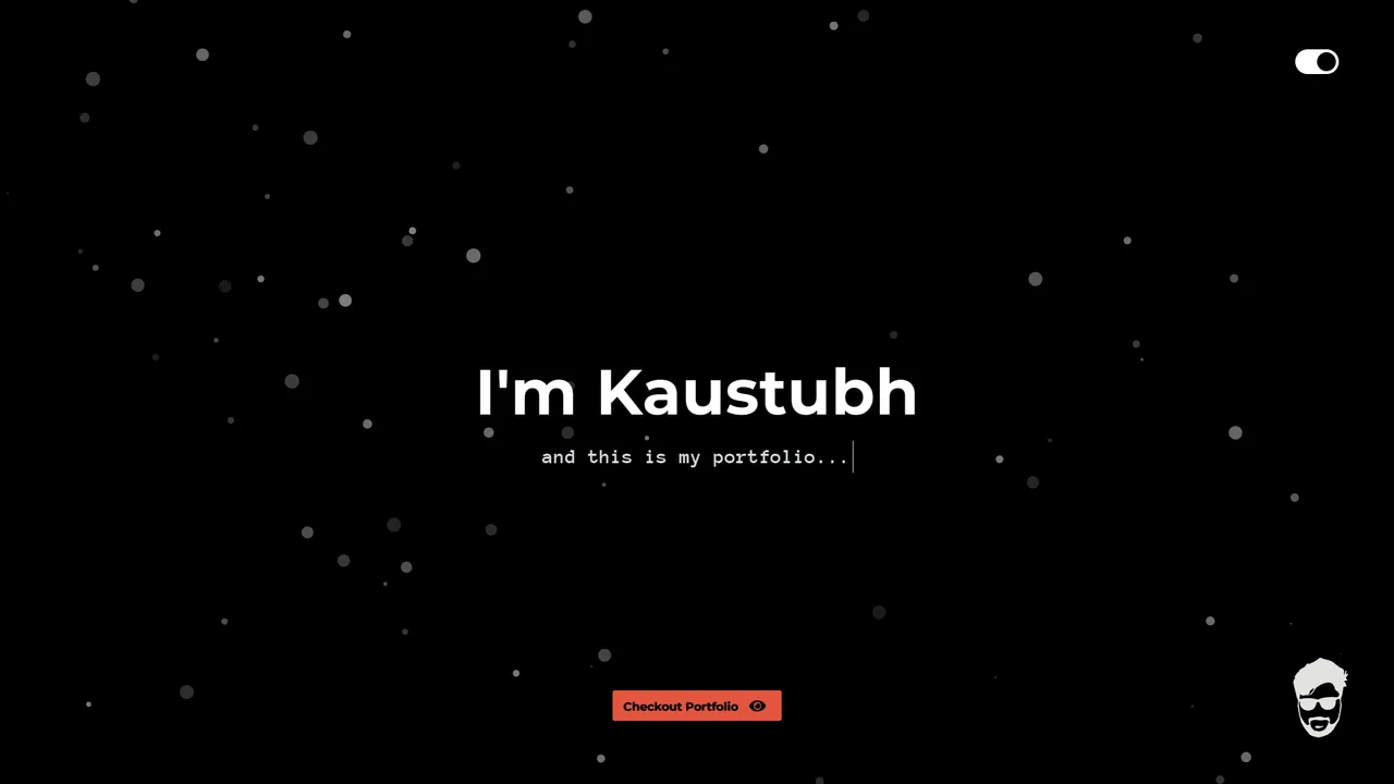 Kaustubhai's website screenshot