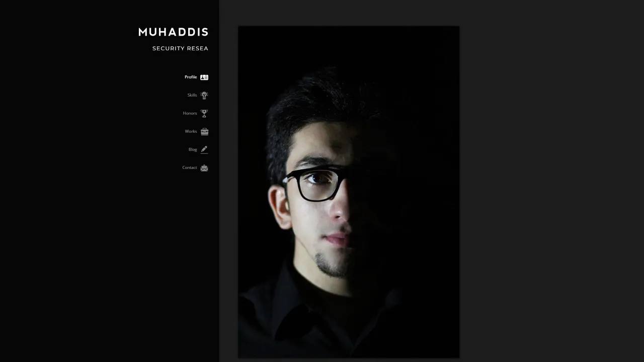 Muhammad Muhaddis's website screenshot