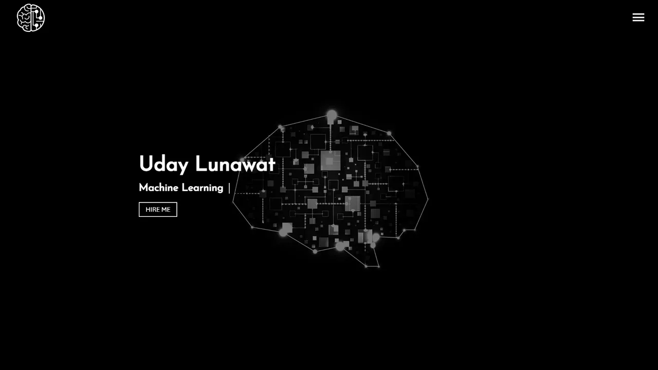 Uday Lunawat's website screenshot