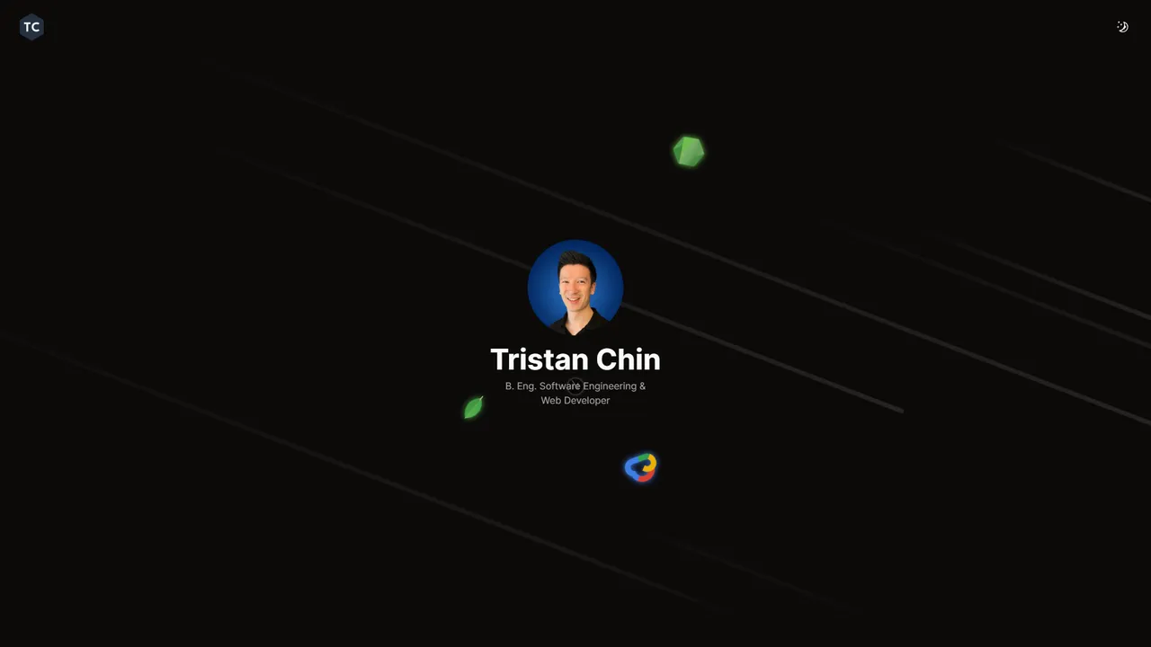 Tristan Chin's website screenshot