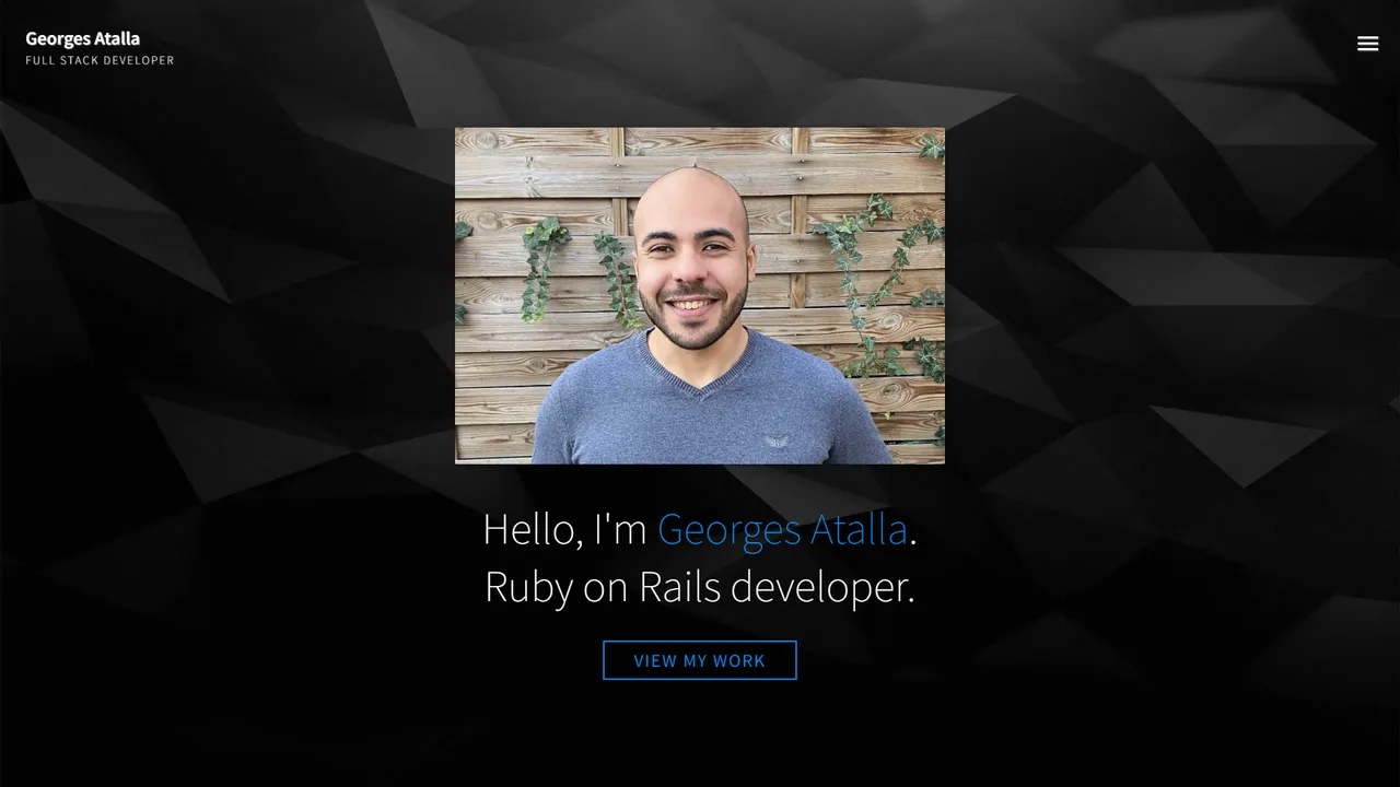 Georges Atalla's website screenshot